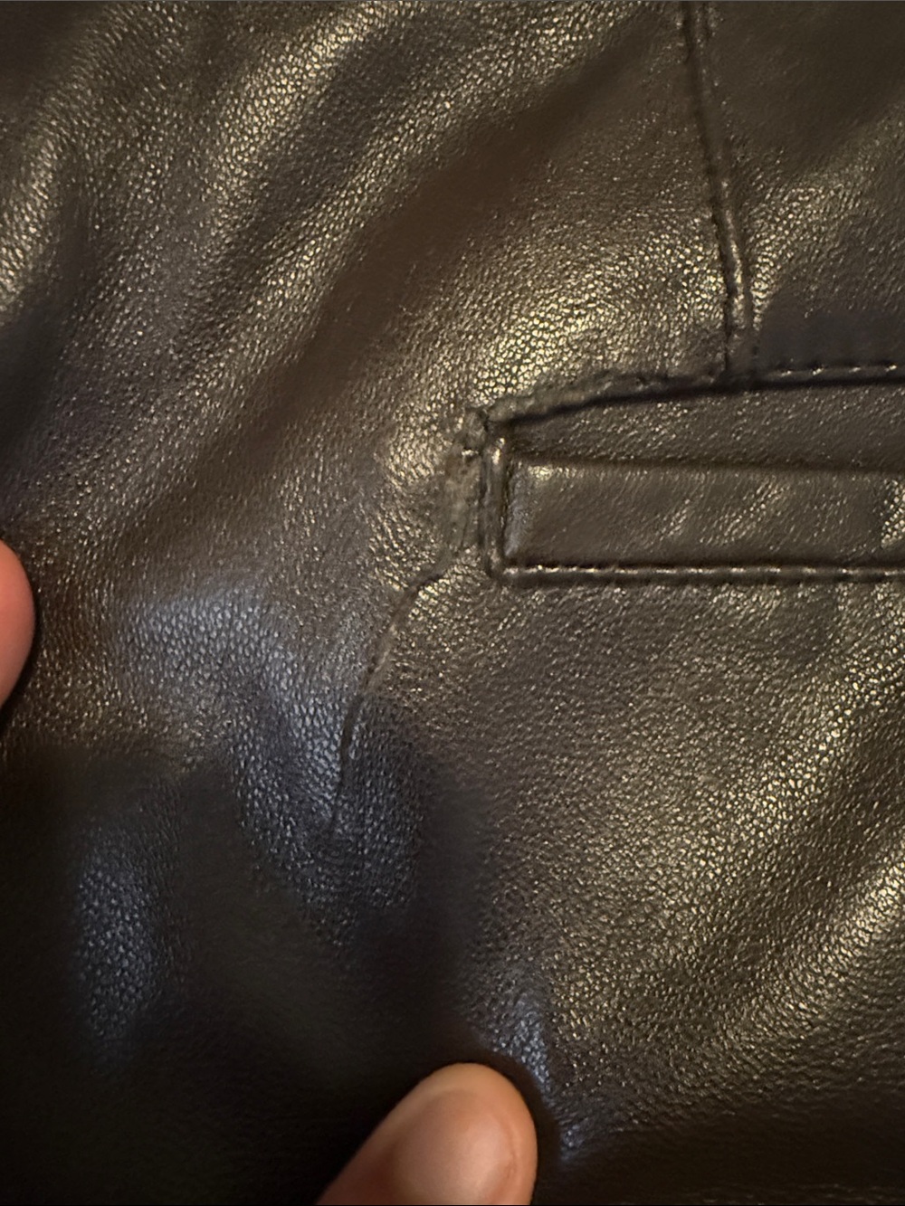 Ermenegildo Zegna Black Leather Relaxed pants - Picture 8 of 9